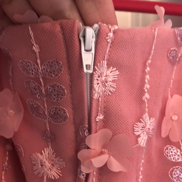 NWT! Magnolia Place Floral Overlay Swing Dress - Picture 3 of 7